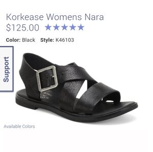 Kork-Ease Black Women's Sandals